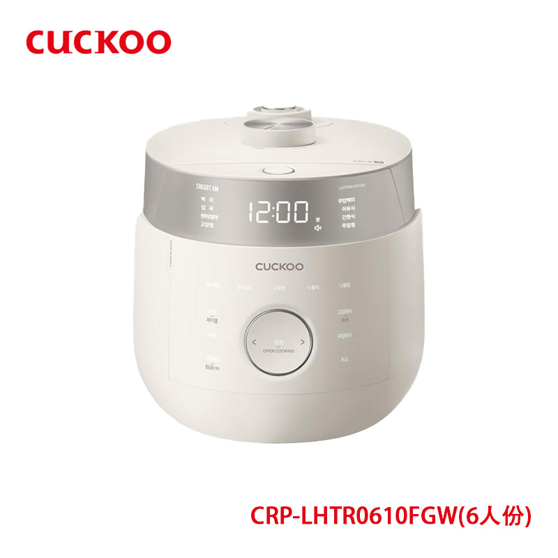 福库（CUCKOO）电饭煲CRP-LHTR0610FGW韩国原装进口6人份家用大型容量电饭锅3升